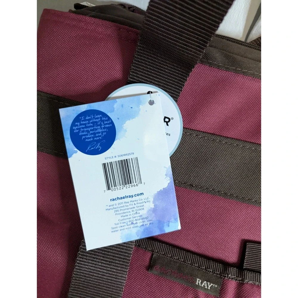 Rachael‎ Ray Pack N Go Jumbo Chill-out tote grocery travel foldable cooler bag
